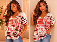 Image 14 of New 1X Fashion Bug Bedazzled Top #1244*8