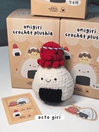 Image 3 of Knotparfaits x Kooklesart Onigiri Crochet Plushie Blind Box