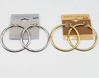 Sleek Flat Back Hoops