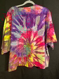 Image 4 of 3XL MILF Man I Love Frogs Tie Dye Crop Top Shirt 2