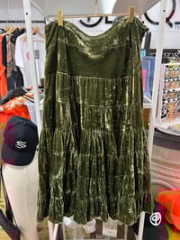Image 1 of green boho skirt