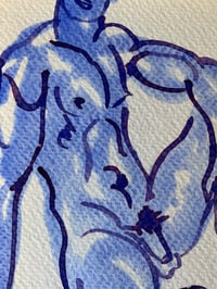 Image 2 of Watercolour ~ Blue Boys XXIX