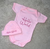 Hello World Cotton Set Pink