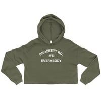 Image 3 of "Brockett Rd. vs Everybody" Crop Hoodie