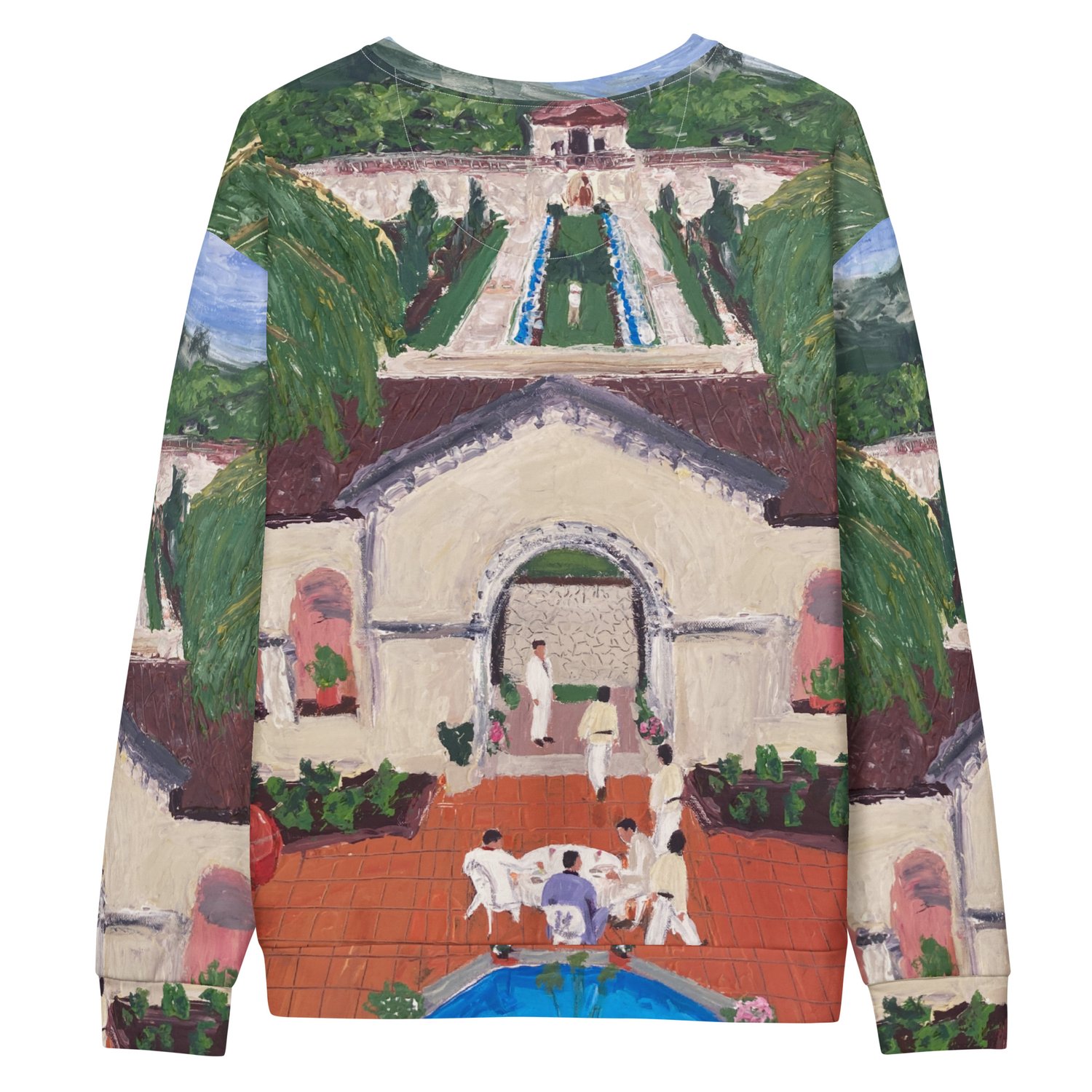 Image of Unisex cotton sweatshirt (Bolivia) all over print