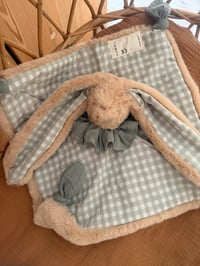 Image 1 of DOUDOU CARRÉ VICHY VERT SAUGE 