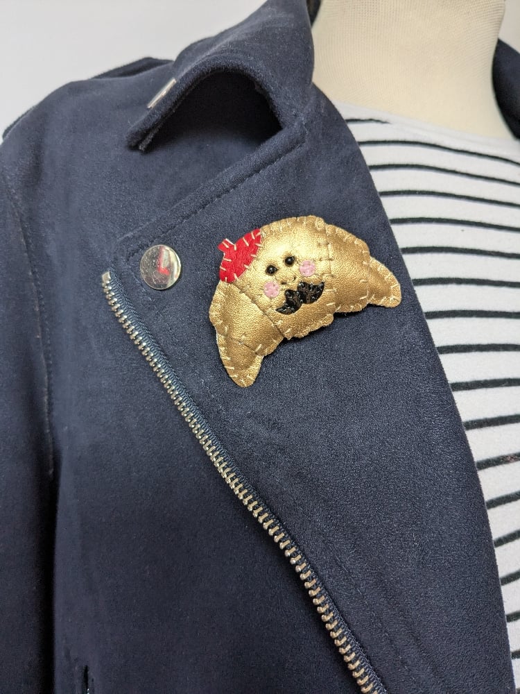 Image of French Croissant Brooch