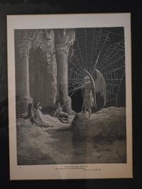 Image 1 of "Paradise Lost” 1800s Gustave Doré illustration with preserved web