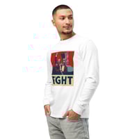 Image 3 of Trump Shooting Fight Pop Art - Garment-dyed heavyweight long-sleeve shirt