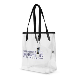 Image of Damn Country Music Clear tote bag