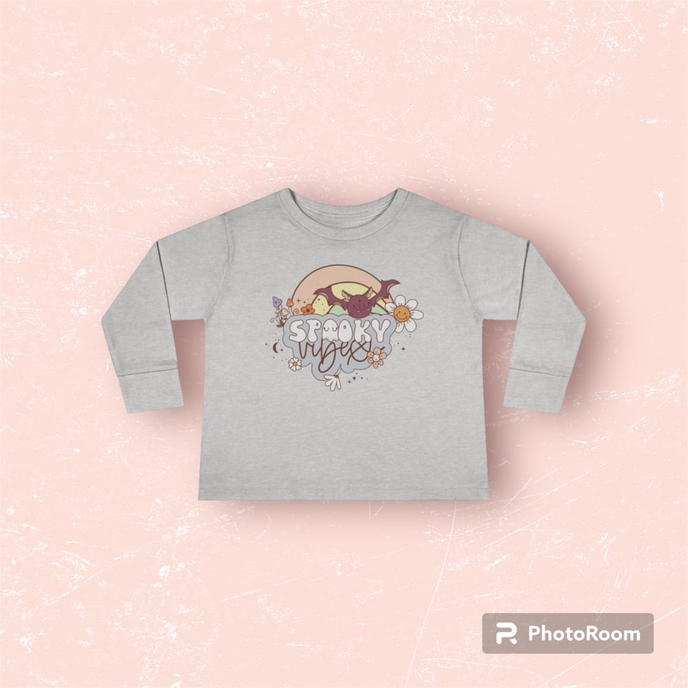 Image of Spooky Vibes Toddler Long Sleeve Tee