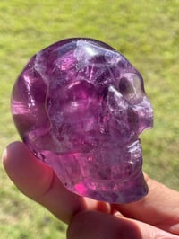 Image 2 of Purple Fluorite Crystal Skull #1884