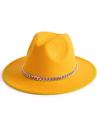 Image 1 of Chain Fedora Hat 