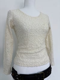 Image 2 of Vintage lace cream shirt // M 