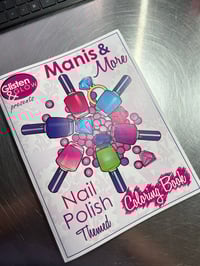 Image 1 of Glisten & Glow - Manis & More Nail Polish Themed Coloring Book 