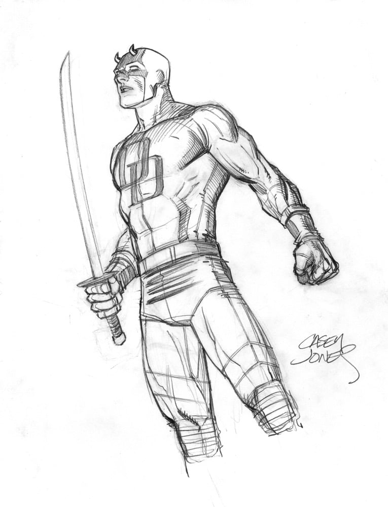 Image of Daredevil Sketch
