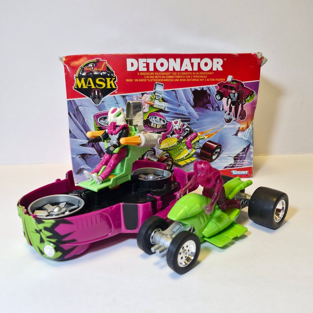 Image of M.A.S.K Detonator with figure, mask and Box