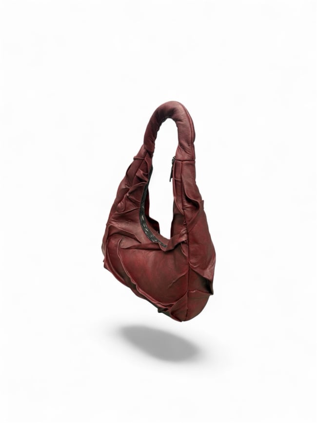 Anatomic Creased Leather Handbag