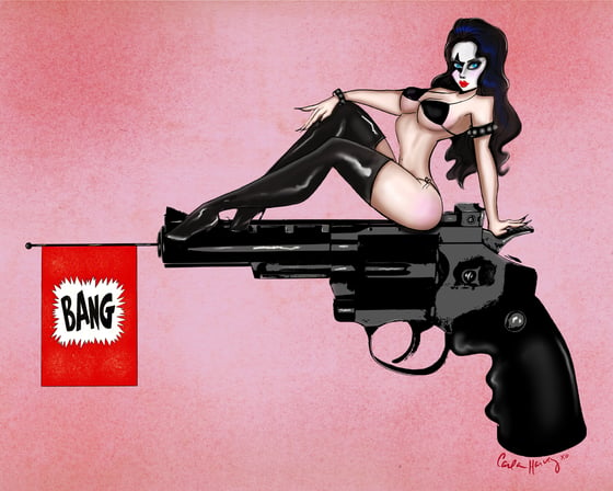 Image of PAULA'S LOVE GUN EXCLUSIVE VALENTINE PRINT