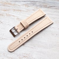 Image 4 of Natural Pigskin Strap In 40’s Style