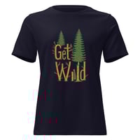 Image 2 of Women's Relaxed T-Shirt, Get Wild T-Shirt | Nature Adventure Forest Graphic Tee