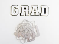 University Alphabet  and Numbers in 2.75" Metal Diecut 