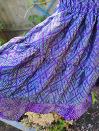 Image 5 of Boho Mini Skirt Rara- Purple s/m fits from age 12 girl to 12uk  adult