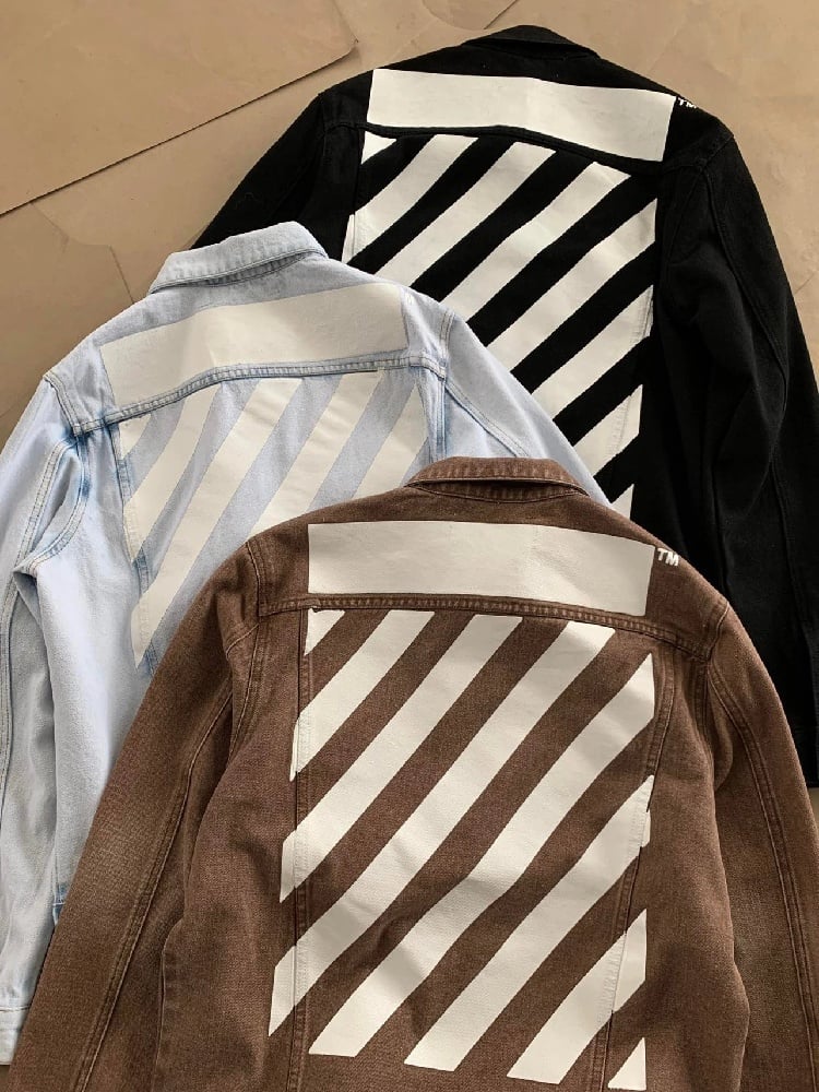 Image of OW - Off White  22fw jeans jacket 3 colors