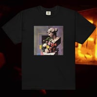 Image 1 of Unisex garment-dyed heavyweight t-shirt "The Carbon Orchestra" LP Back Cover Artwork