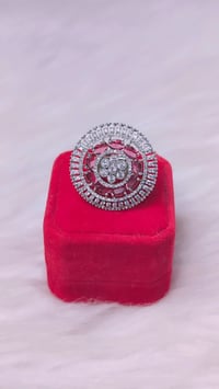 Image 2 of Janette Ruby_American Diamond Adjustable Ring