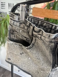 Image 2 of NWT Black denim shorts 