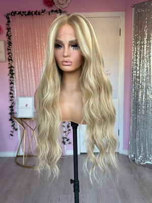 Image of all human hair highlights blonde (ready to ship)