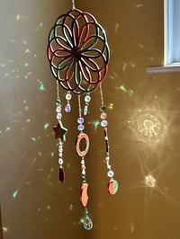 Image 1 of Woodland Spiral Resin Sun Catcher