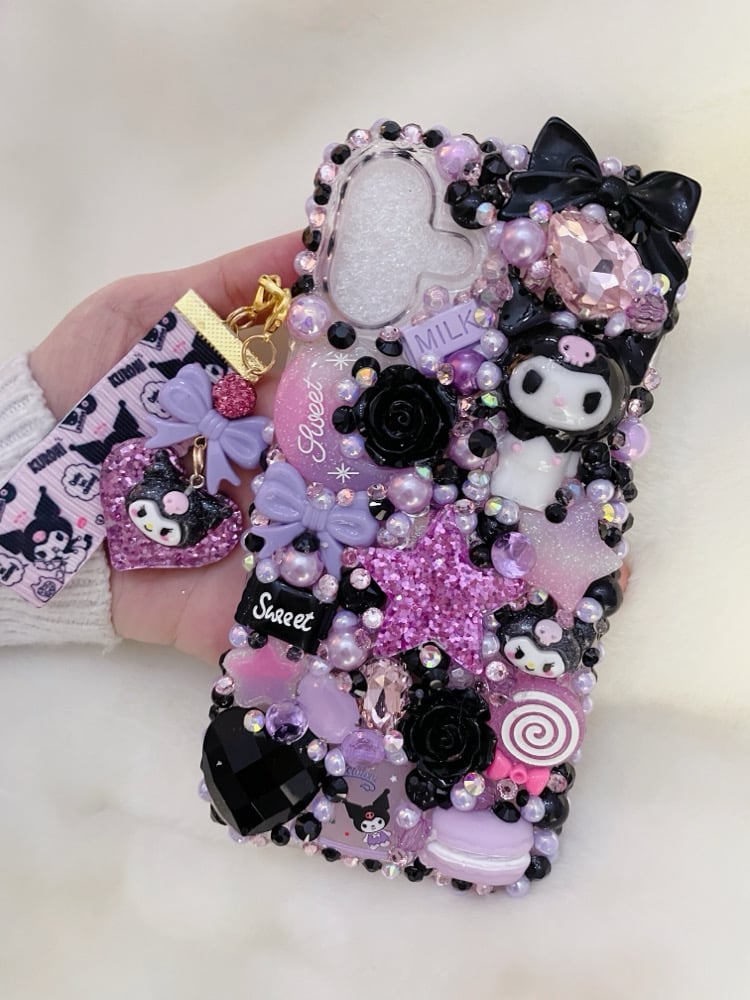 Kuromi purple black phonecase PM4