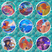 Image 5 of Beach Episode OP Charms and Stickers