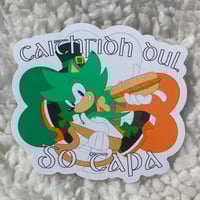 Image of Irish the Hedgehog Sticker