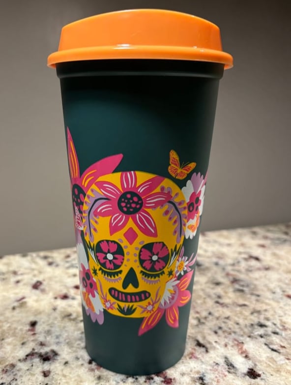 Image of Limited Edition Starbucks Day of the Dead tumbler 