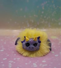 Image 1 of Light purple and yellow Fluffennutter keychain
