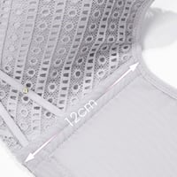 Image 4 of Women Lingerie White Lace Bras Hollow Out Ultrathin Push Up Bra Transparent Brassiere Sexy Underwear