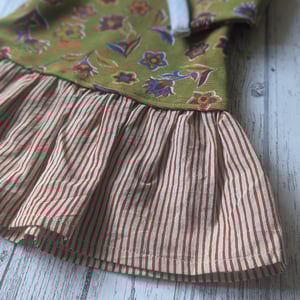 Image of Suzy Sweater Dress- Floral and Stripe