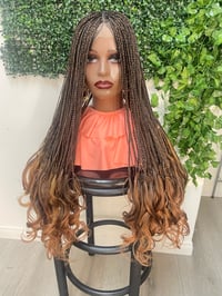 Image 2 of French curl braided wig