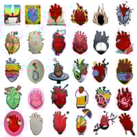 Heart stickers