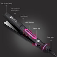 Image 5 of 2-in-1 Hair Straightener & Curler – 220V Professional PTC Heating Flat Iron for Salon & Home Use