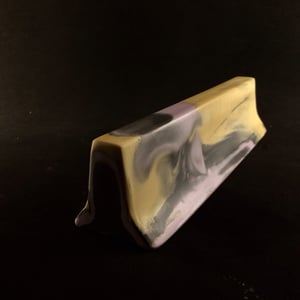 Image of Wired Ramps Mini Jersey Barrier (Dark Grey, Yellow and Purple)