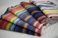 Image 1 of Handwoven Cotton Towel-Rainbow