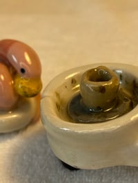 Image 2 of ‘Worm on the Pottery Wheel’ sculpture 