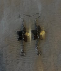 Image 1 of silver stars earrings 