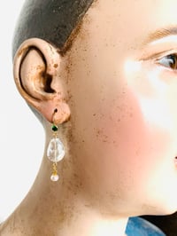 Image 2 of AQUAMARINE DROP EARRING
