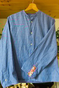 Image 4 of Blue- white stripes shirt