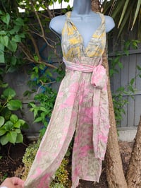 Image 1 of MIA Multi way jumpsuit light pink and lemon